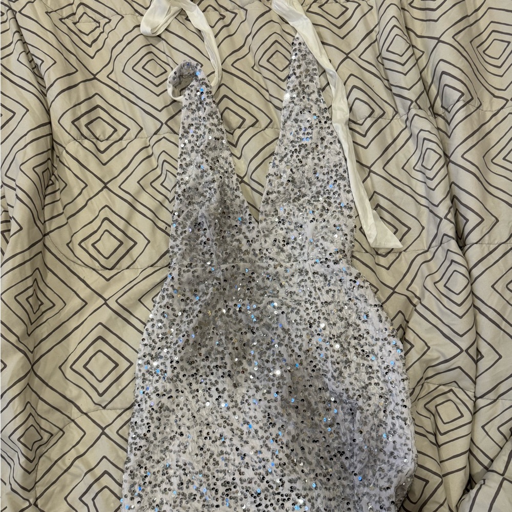 Sparkly halter dress